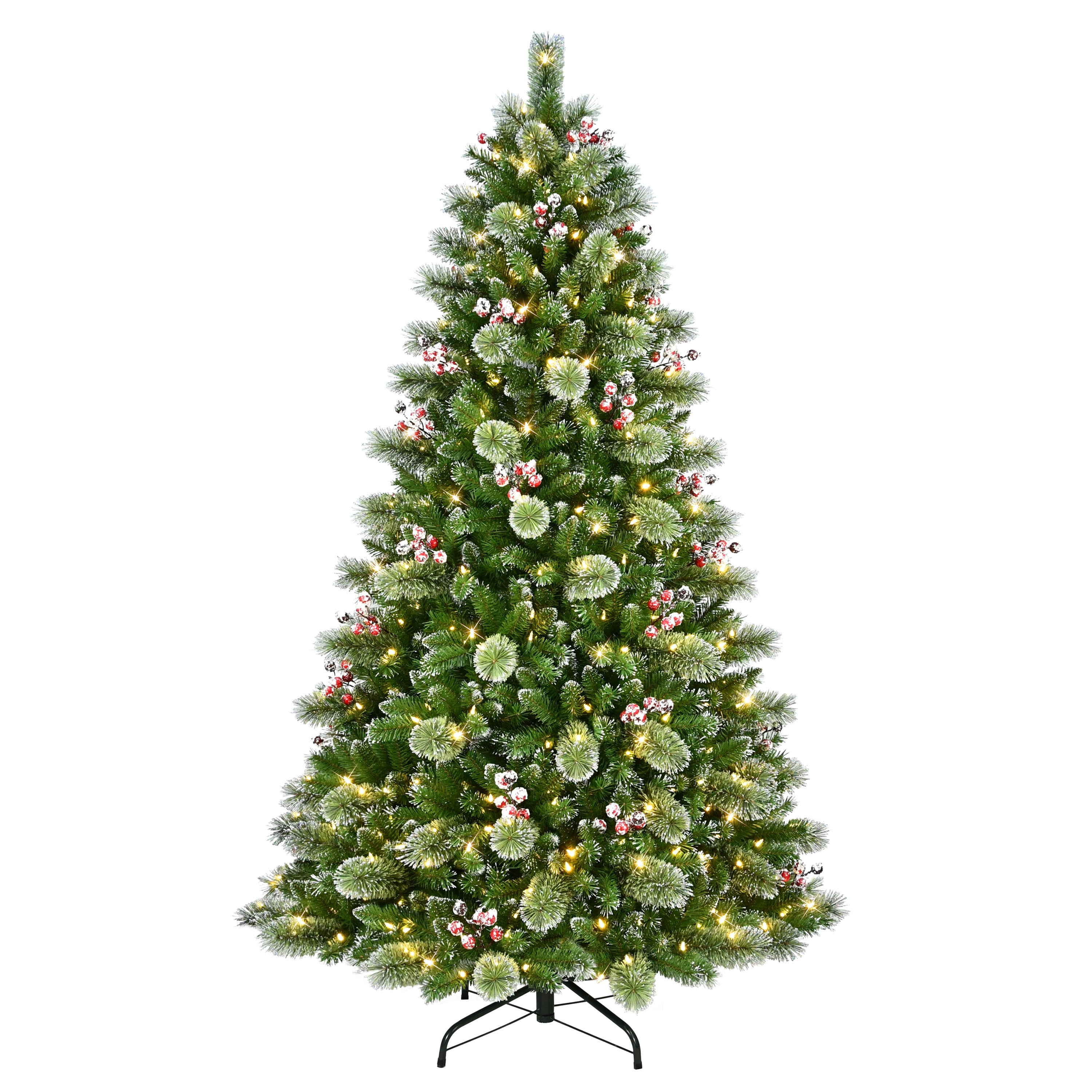 7.5 ft. Pre-Lit Snowy Artificial Tree SIPA-75F5LDF3K4