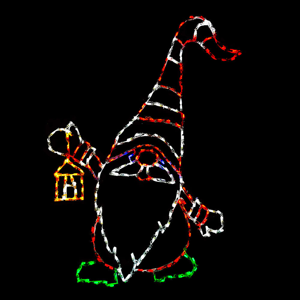 Brite Ideas 61" Christmas Gnome with Lantern LED Display GNMLTRN