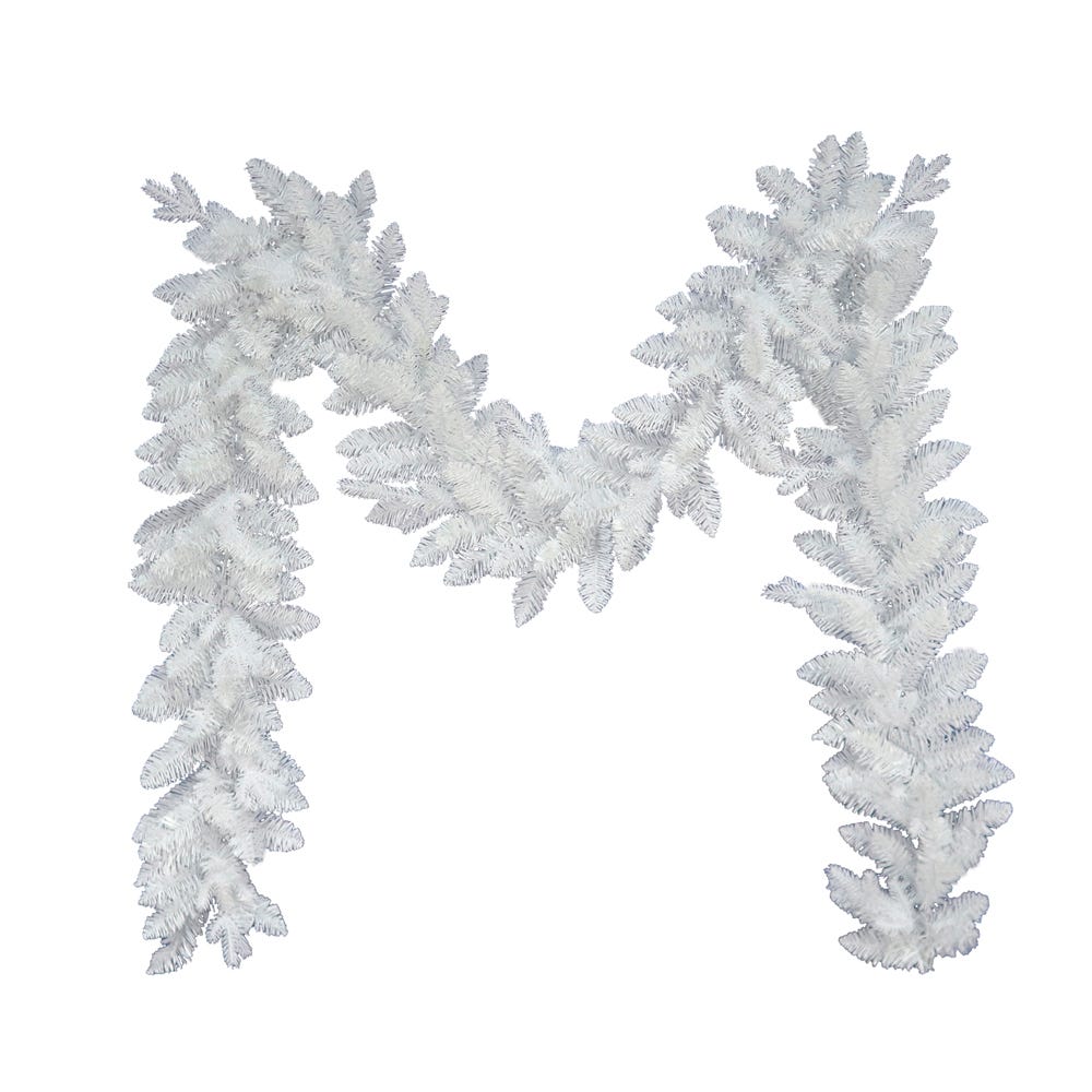 Kurt Adler 9-Foot Unlit Jackson White Pine Garland GRL62090