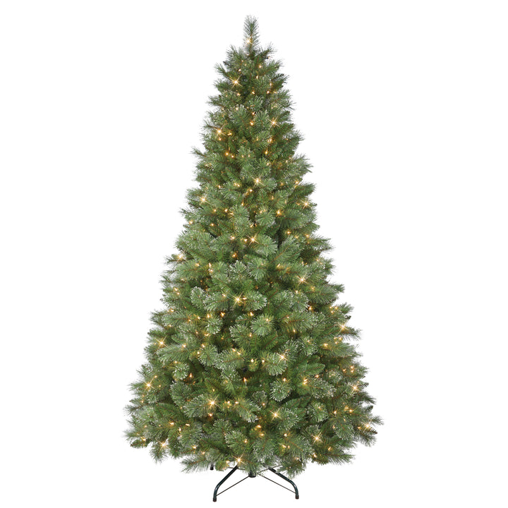 Puleo 7.5' Pre-Lit Colchester Pine Artificial Christmas Tree 2628A-T75C5