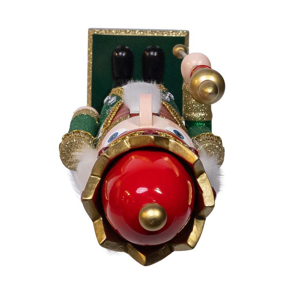 Kurt Adler stately 22-Inch Red and Green King Nutcracker