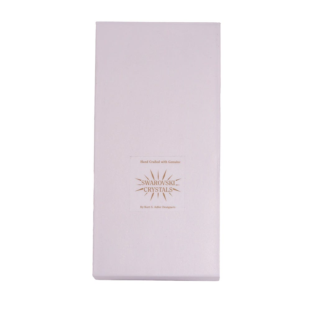 Kurt Adler 6-Inch Hollywood White and Silver Swarovski King Nutcracker Ornament