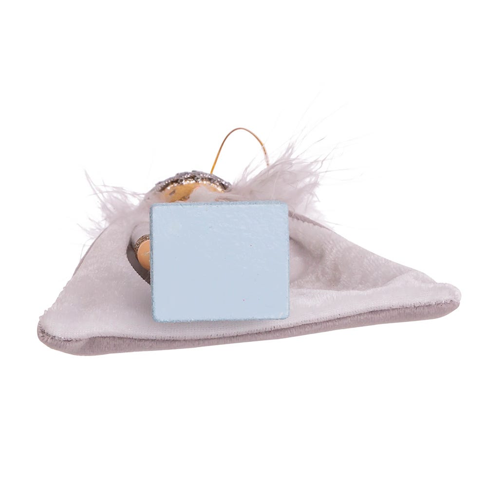 Kurt Adler 6-Inch Hollywood White and Silver Swarovski King Nutcracker Ornament