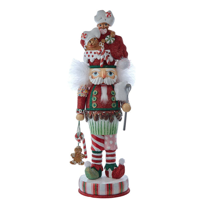 Kurt Adler 18-Inch Hollywood Nutcrackers Gingerbread Soldier with Cupcake Body Nutcracker