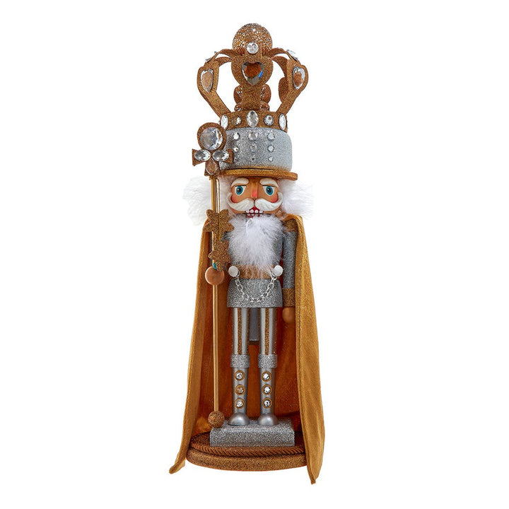 Kurt Adler 20-Inch Hollywood Nutcrackers Silver and Gold King Nutcracker