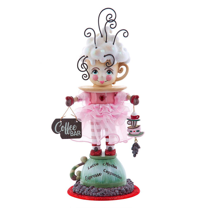 Kurt Adler 12-Inch Hollywood Nutcrackers Coffee Girl Nutcracker HA0759