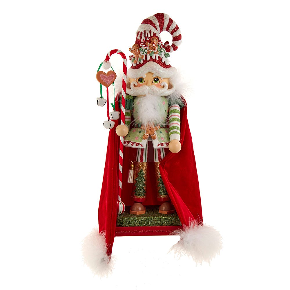 Kurt Adler delightful 15-Inch Hollywood Nutcrackers Gingerbread Candy Santa Nutcracker HA0766