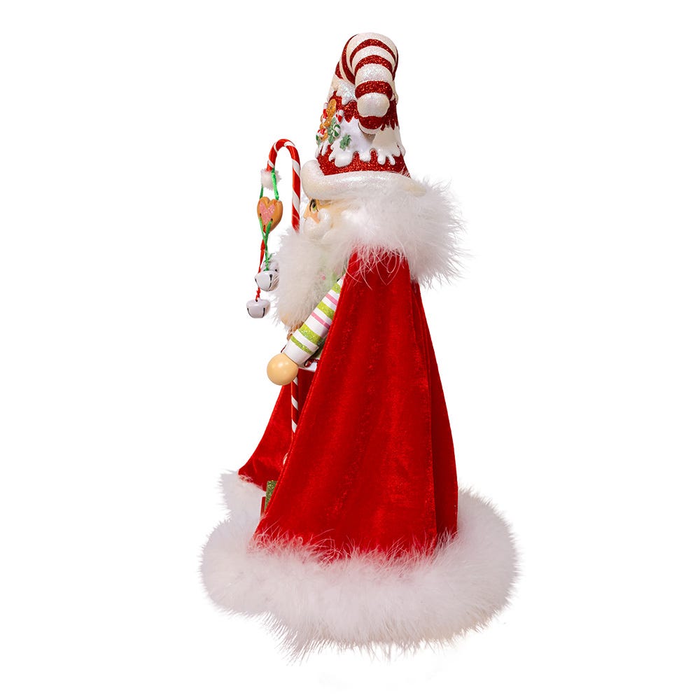 Kurt Adler delightful 15-Inch Hollywood Nutcrackers Gingerbread Candy Santa Nutcracker