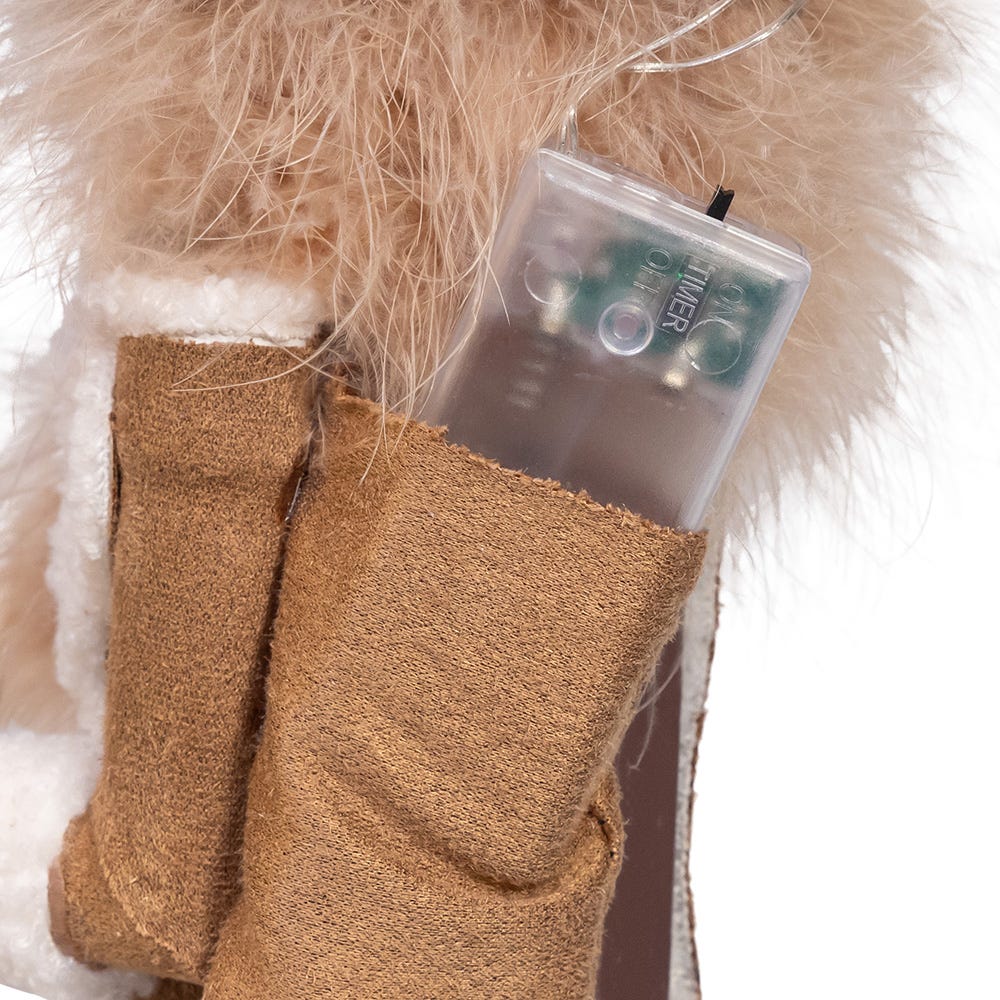 Kurt Adler 19-Inch Hollywood Nutcrackers Battery Operated LED Birch Berries Nutcracker