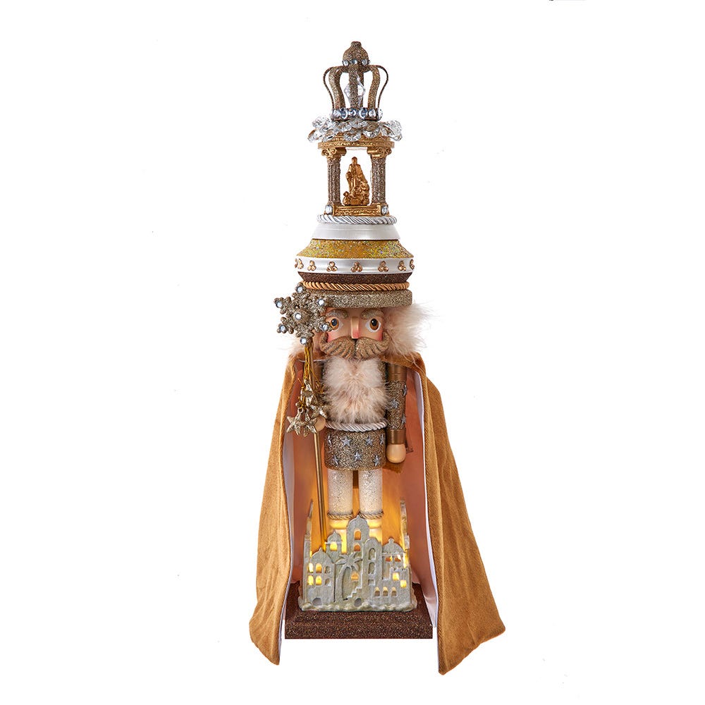 Kurt Adler Battery Operated 19.5-Inch Hollywood Nutcrackers Lighted O Holy Night Nutcracker HA0782