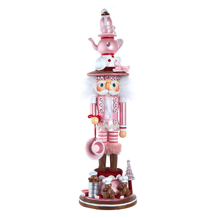 Kurt Adler 18-Inch Hollywood Nutcrackers Pink Tea Nutcracker HA0797