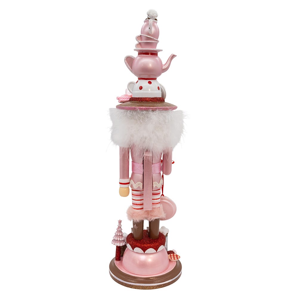 Kurt Adler 18-Inch Hollywood Nutcrackers Pink Tea Nutcracker