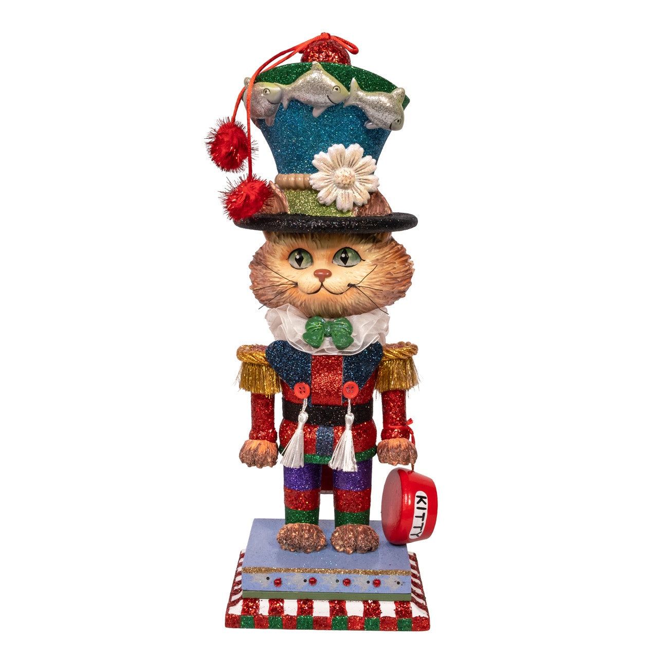Kurt Adler 15" Hollywood Nutcrackers Fancy Cat Nutcracker #HA0803