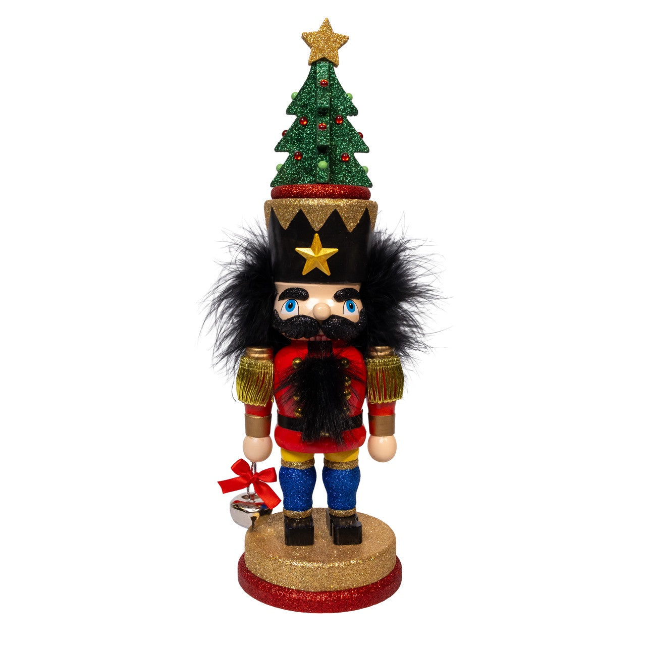 Kurt Adler 15.7" Hollywood Nutcrackers Traditional Nutcracker With Tree Hat #HA0815