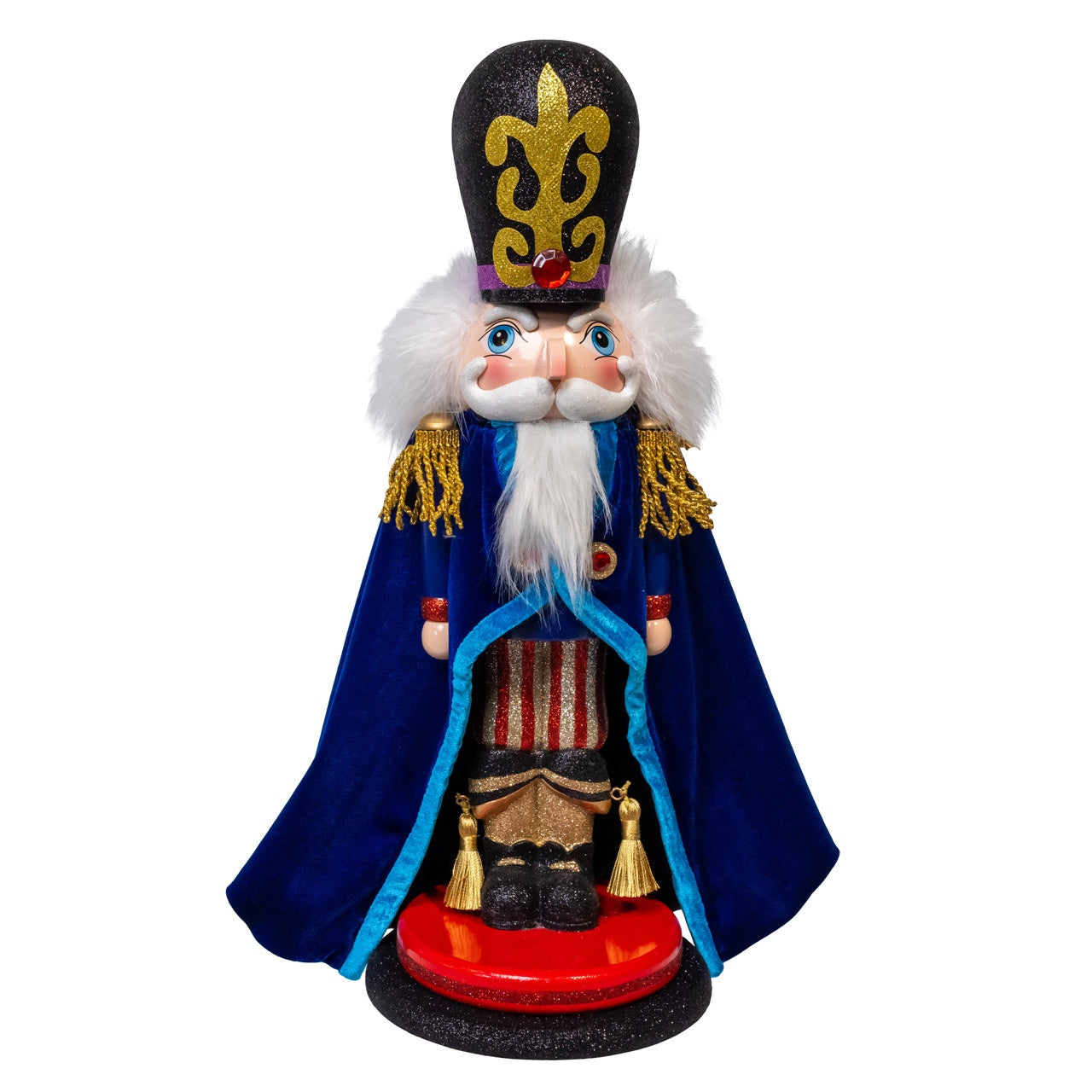 Kurt Adler 18" Hollywood Nutcrackers Elegant Blue & Red Nutcracker #HA0818
