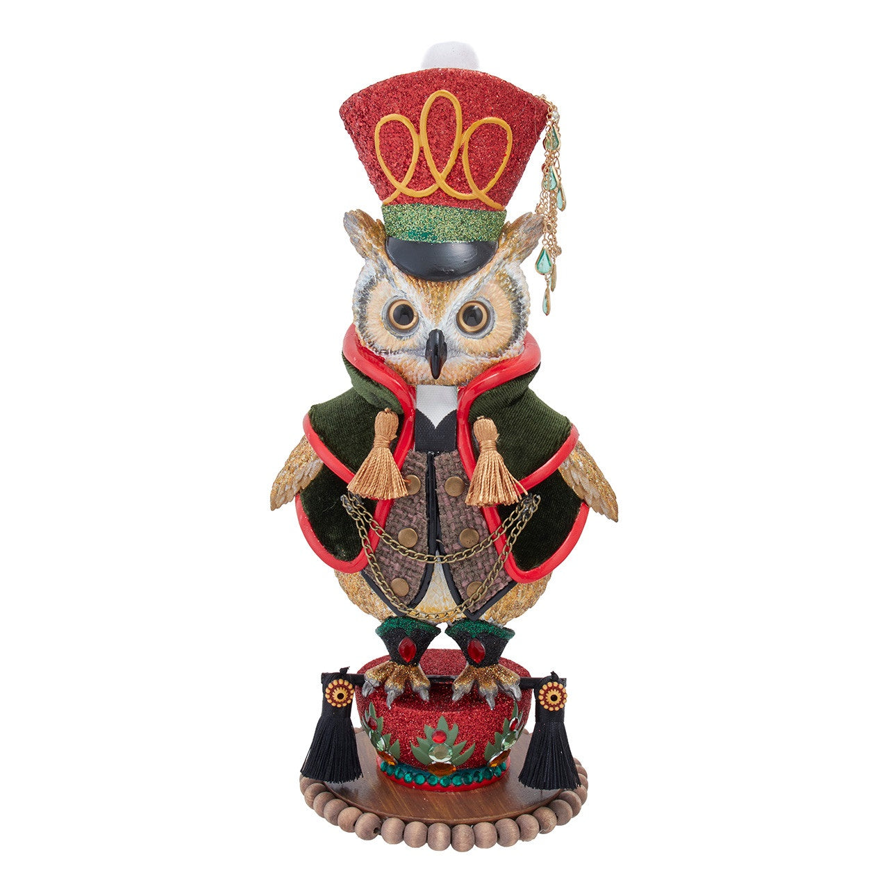 Kurt Adler 12" Hollywood Nutcrackers Owl Soldier Nutcracker #HA0831