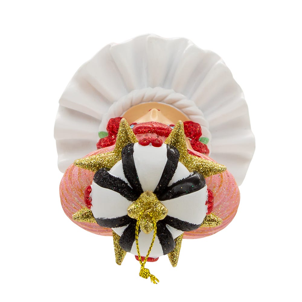 Kurt Adler 6.25-Inch Hollywood Hats Queen of Hearts Ornament
