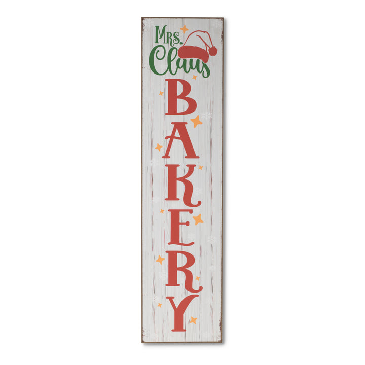 Cheerful 47.2 in H Wood Holiday Design Porch Sign with Easel and Glitter 2653000EC