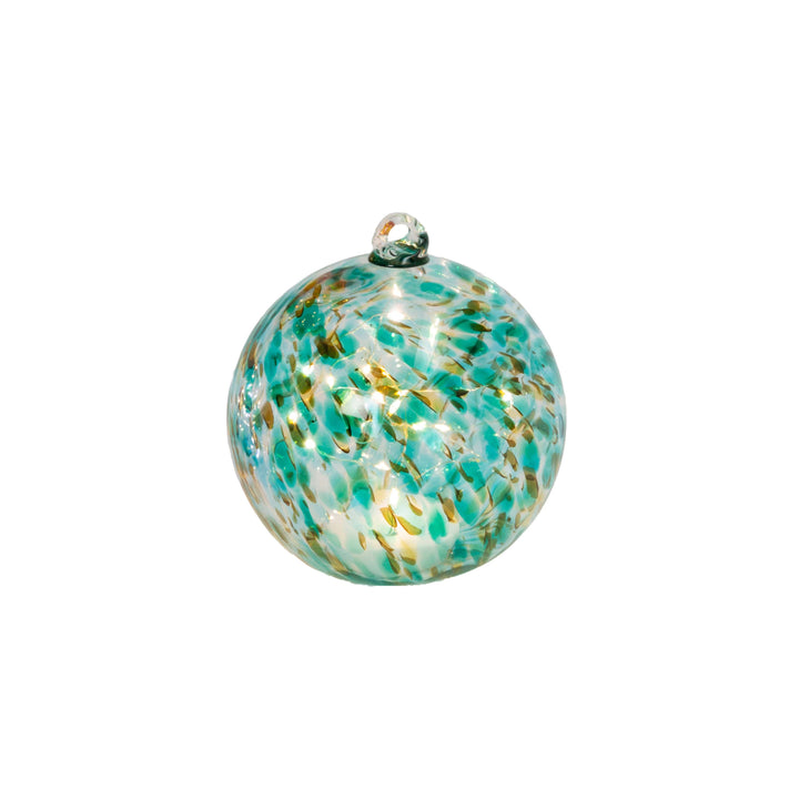 8 Inch Green Elegant Illuminating Hand Blown Glass Sphere 2640060EC-2