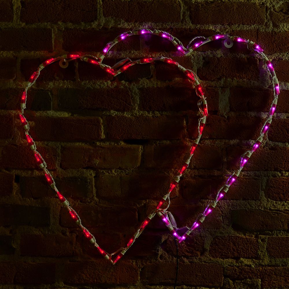 Brite Ideas 26" Double Heart LED Display HRD40