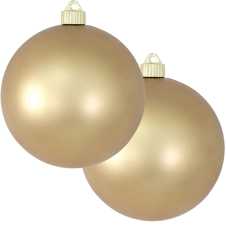 Christmas by Krebs Gold Dust 6 in Shatterproof Commercial Grade Christmas Ornaments Set of 2 #KBX04734