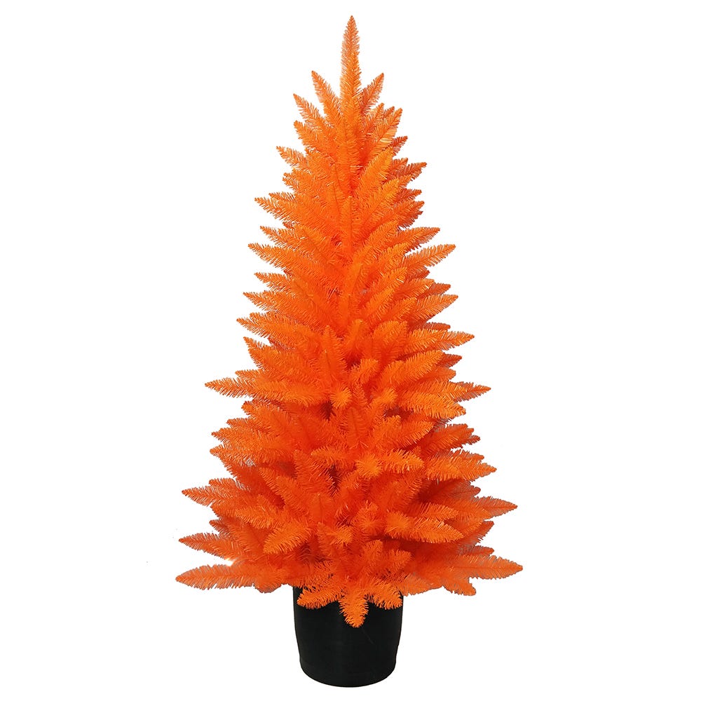 Kurt Adler 4.5 Foot Orange Potted Tree KS-HW1897