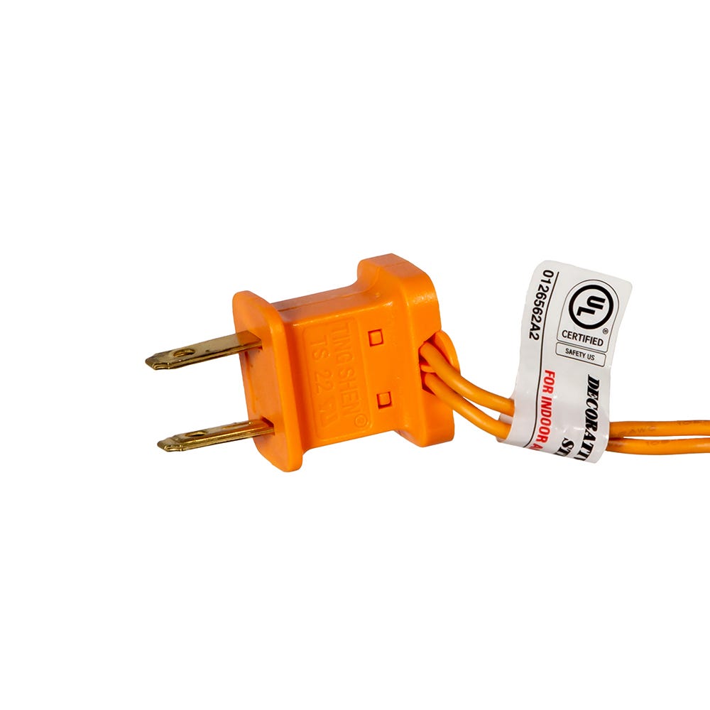 Kurt Adler 24-Inch Pre Lit Incandescent Orange Wall Tree