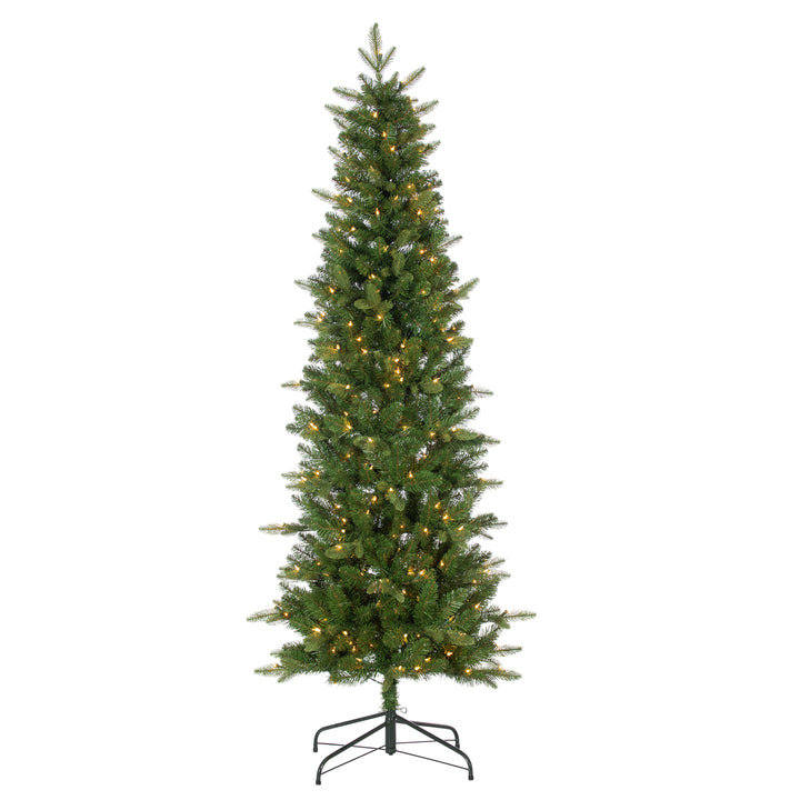 Sterling 6.5 ft. Pre Lit Clear UL Natural Cut Narrow Saginaw Spruce #5625--65C