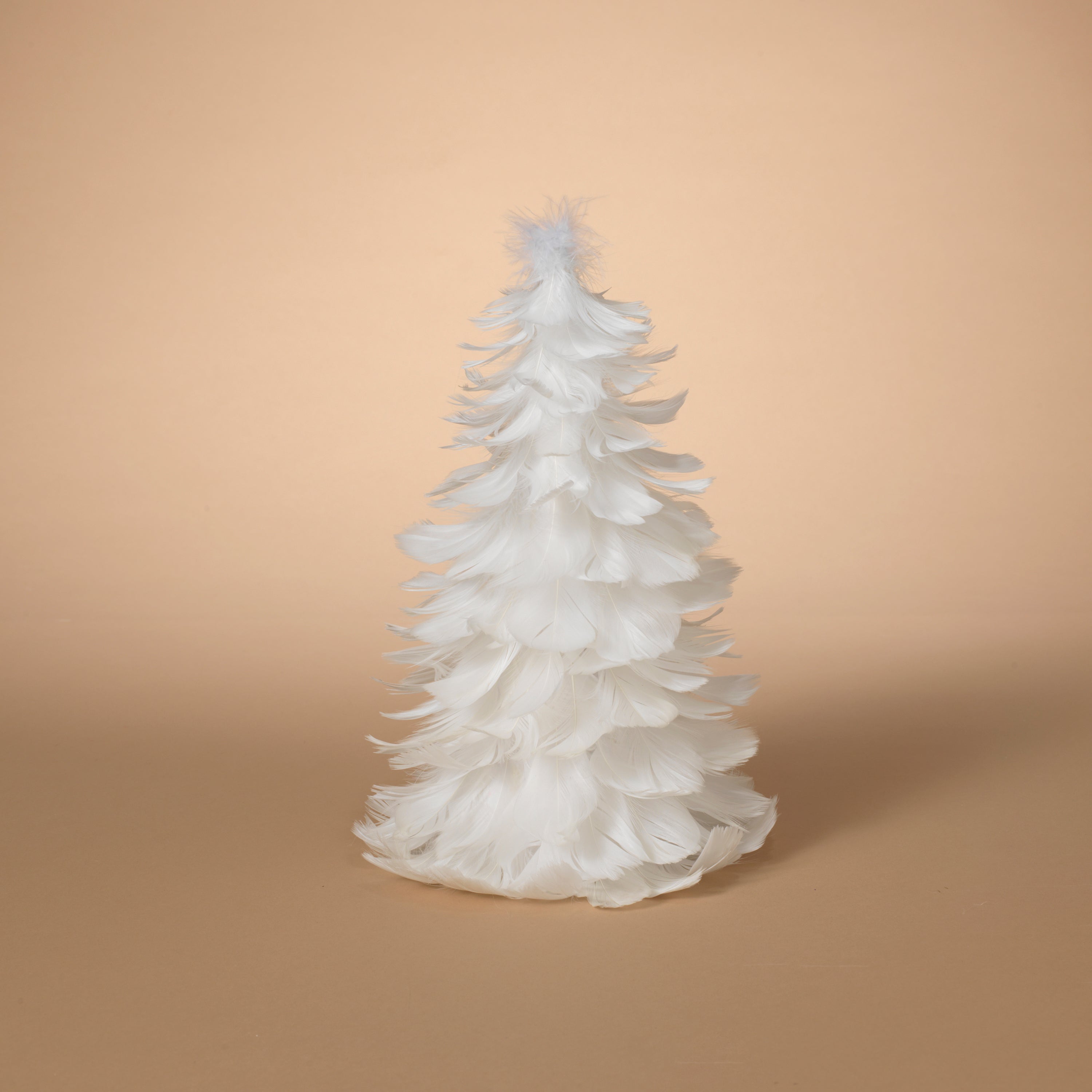 Glowing 12 in H White Feather Tree 2616780EC