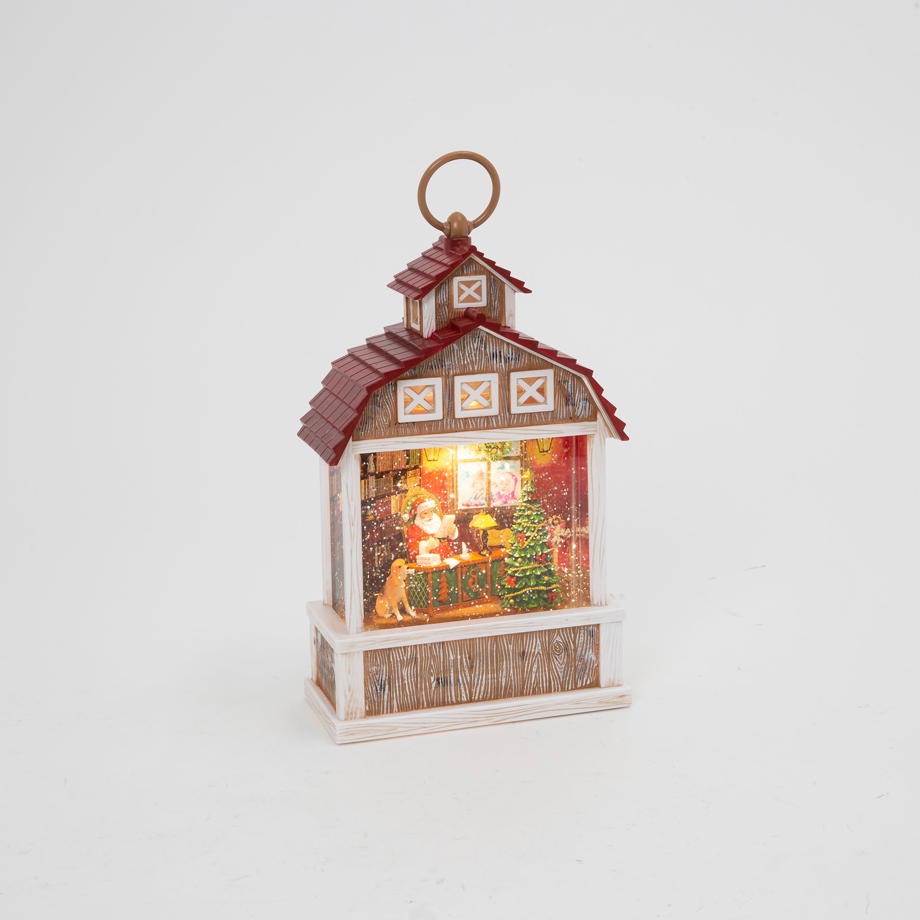 Storybook 12.3 in H Battery Operated Lighted Holiday Scene Spinning Water Globe 2688700EC