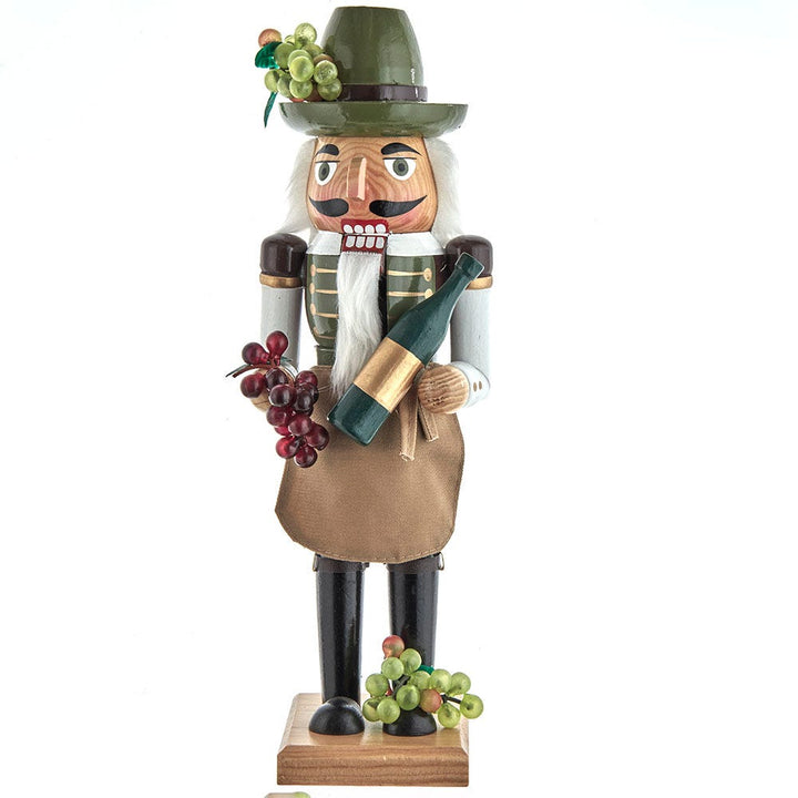 Kurt Adler 15-Inch Wooden Wine Grower Nutcracker