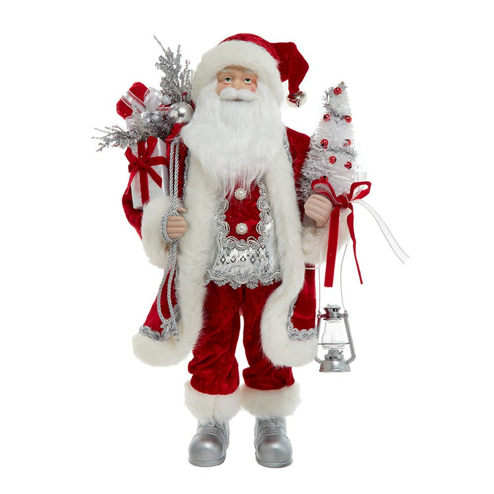 Kurt Adler 18-Inch Red and Silver Santa