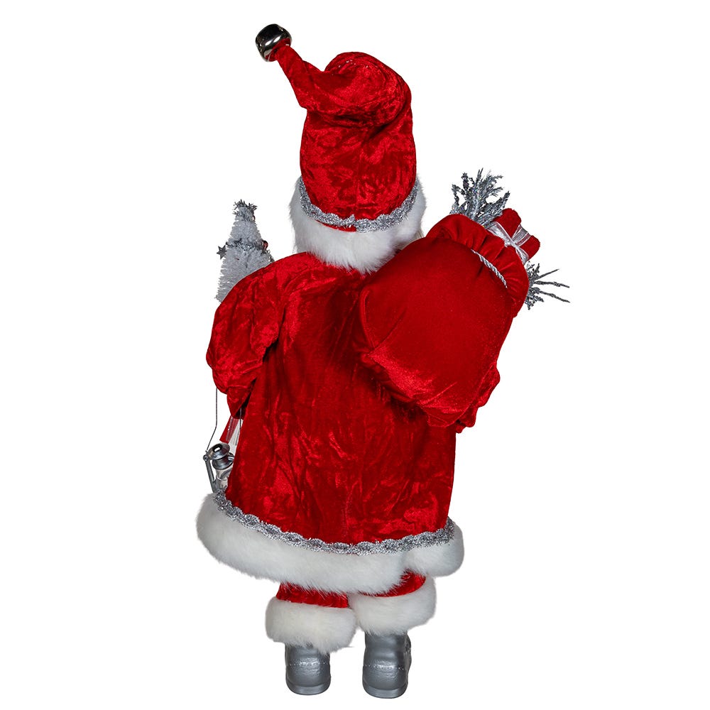 Kurt Adler 18-Inch Red and Silver Santa