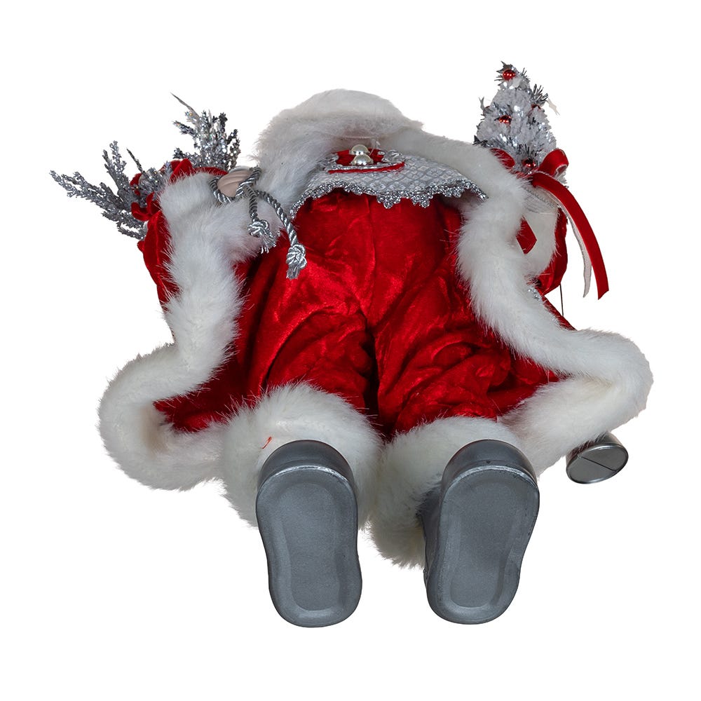 Kurt Adler 18-Inch Red and Silver Santa