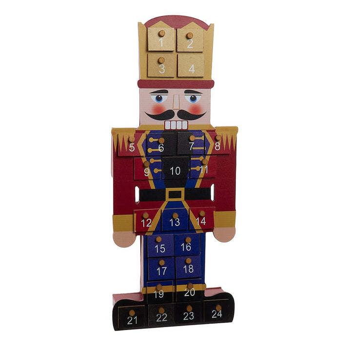 Kurt Adler 17.3-Inch Wooden Nutcracker Advent Calendar