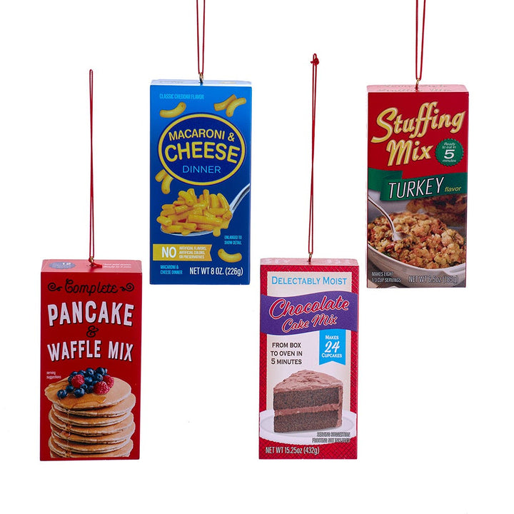 4" Food Box Ornament, 4 Assorted #J8825