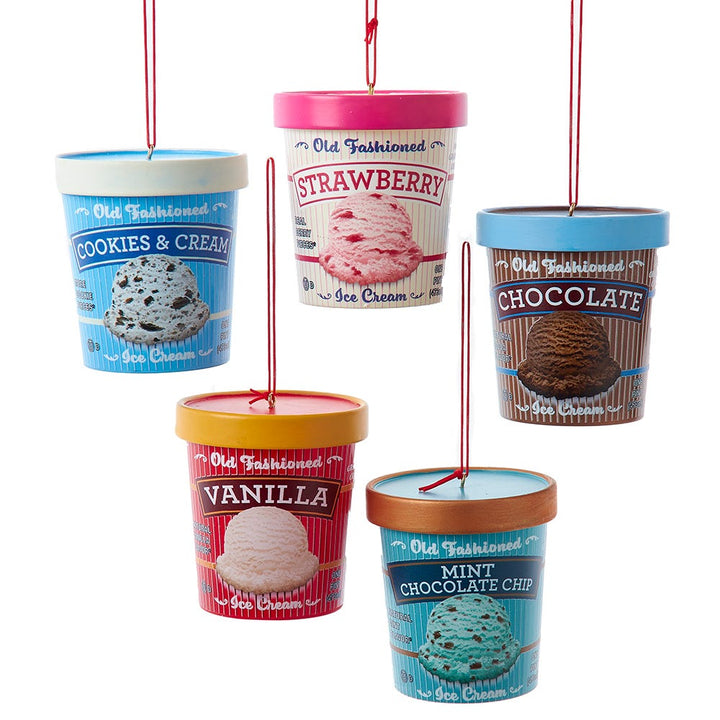 3" Ice Cream Ornament, 5 Assorted #J8857