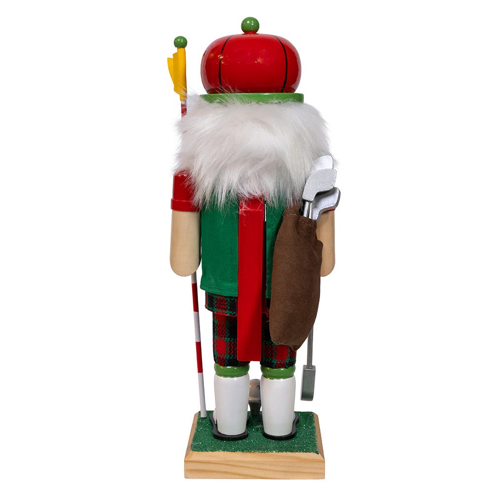 Kurt Adler 12-Inch Wooden Golf Nutcracker