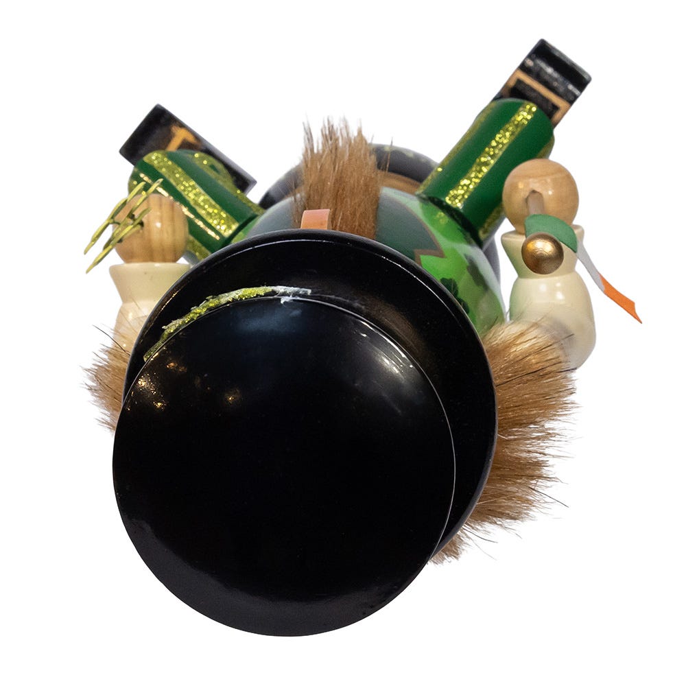 Kurt Adler 12-Inch Wooden -InchI-Footm A Wee Bit Irish-Inch Nutcracker on Pot O-Foot Gold