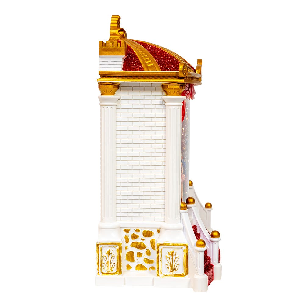 Kurt Adler 9.25-Inch Battery Operated USB LED Lighted Ballet Theater Lantern with Spinning Glitter Water