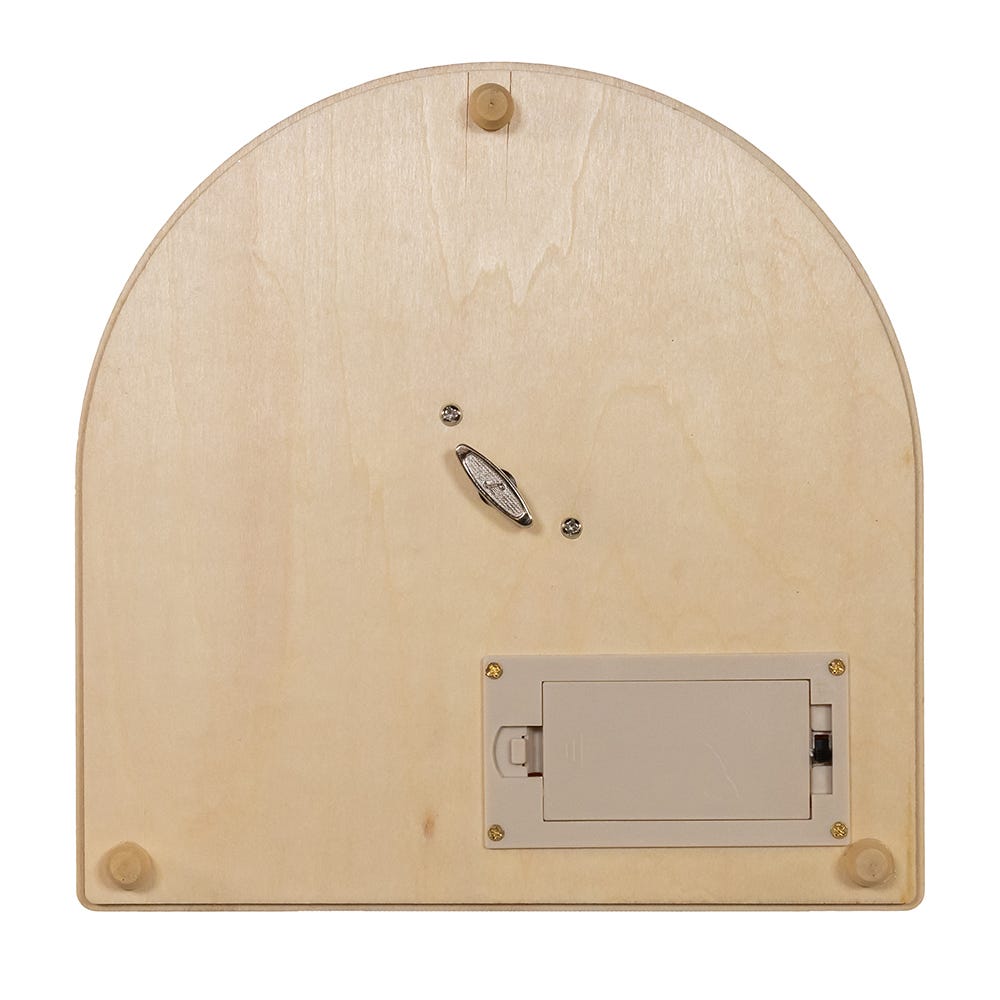 Kurt Adler 7.87-Inch Wooden LED Light-Up Santa Musical Christmas Village