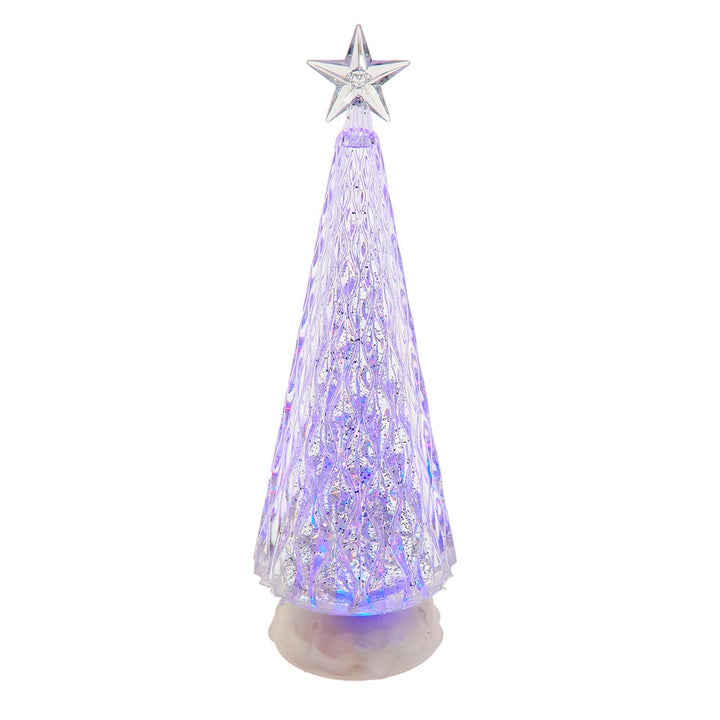 Kurt Adler 13.6-Inch Battery Operated RGB Color Changing Christmas Tree with Water