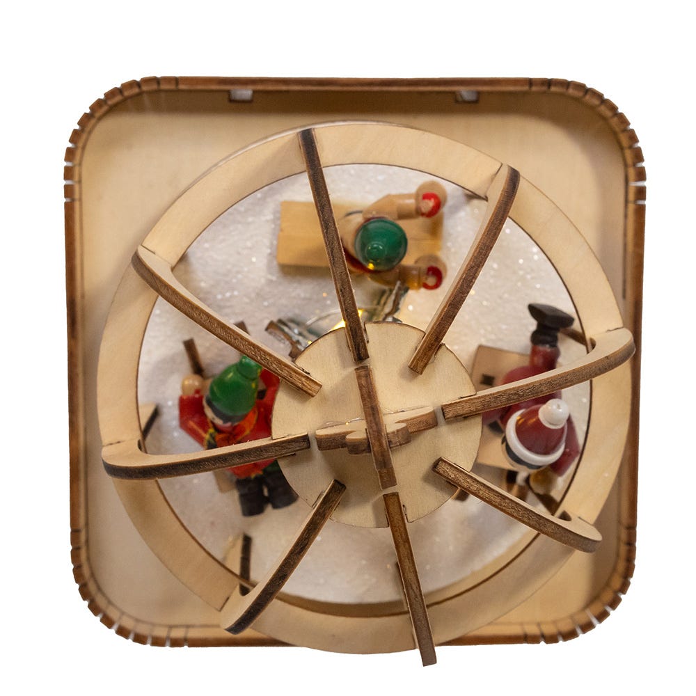 Kurt Adler 7-Inch Battery-Operated LED Lighted Music Box