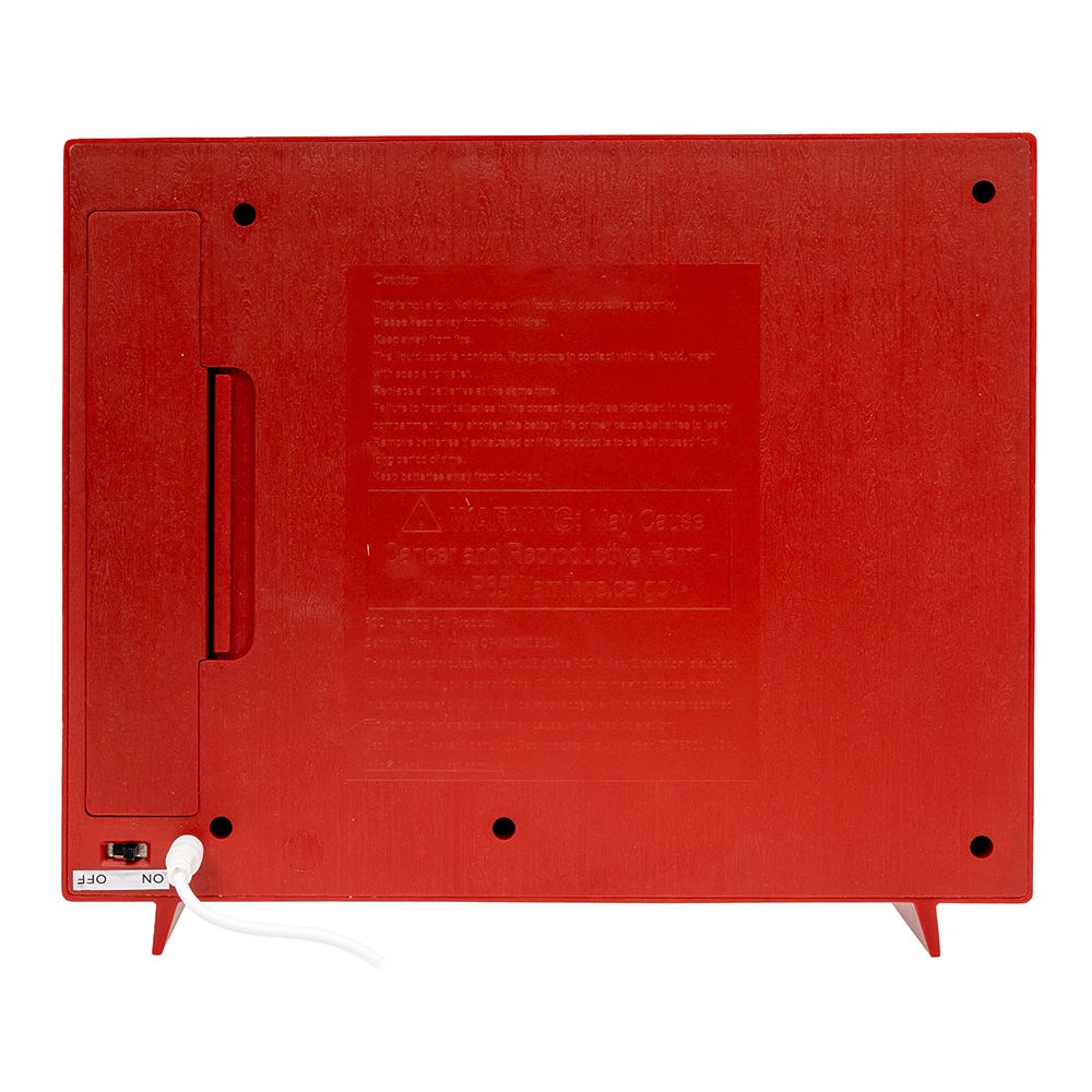 Kurt Adler 8.325-Inch Battery Operated USB LED Musical TV with Spinning Glitter Water Table Piece