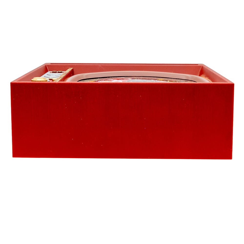 Kurt Adler 8.325-Inch Battery Operated USB LED Musical TV with Spinning Glitter Water Table Piece