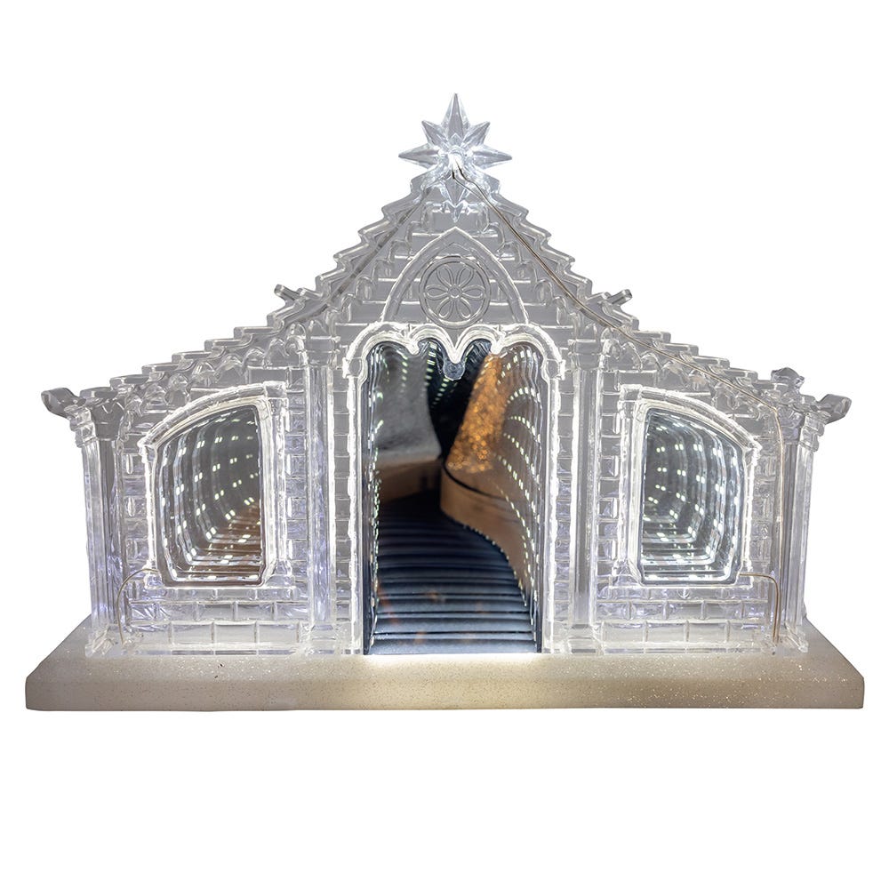Kurt Adler 9.65-Inch Battery-Operated LED Musical Nativity Scene