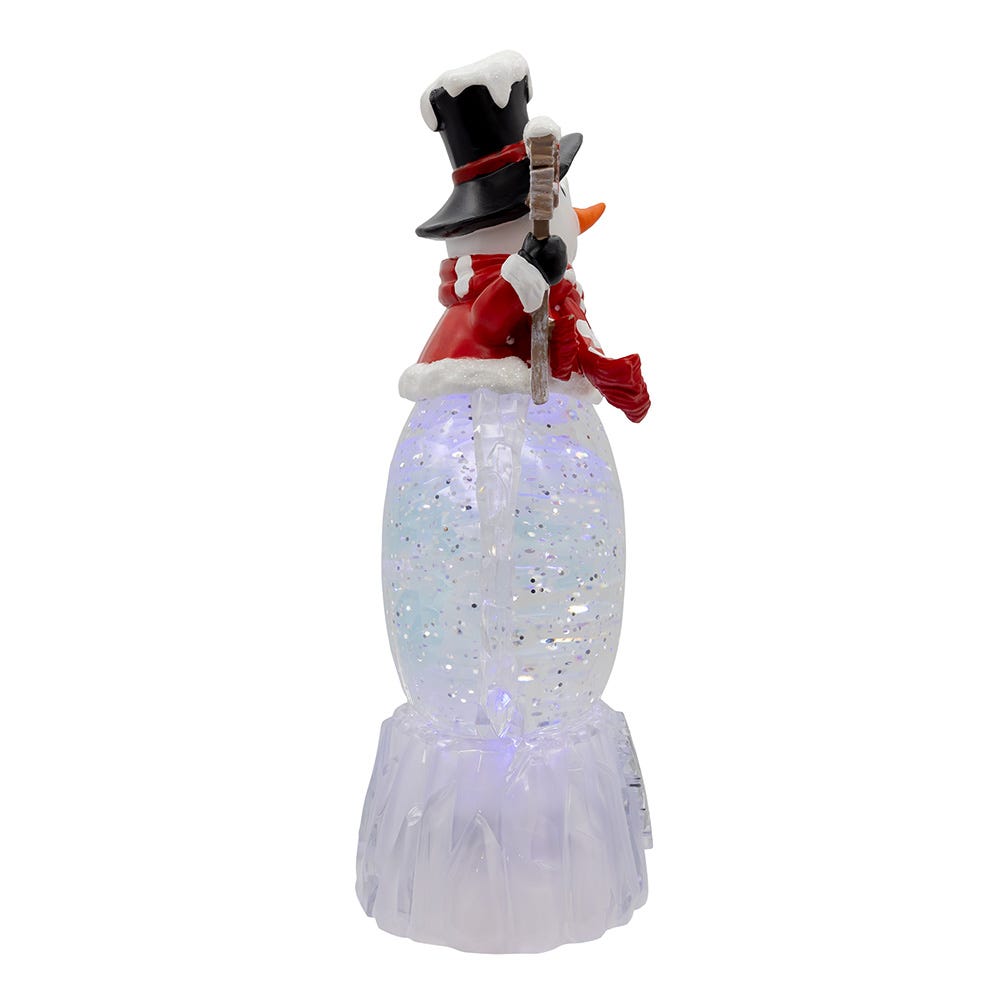 Kurt Adler 9.25-Inch Battery Operated USB Christmas Snowman Water Globe