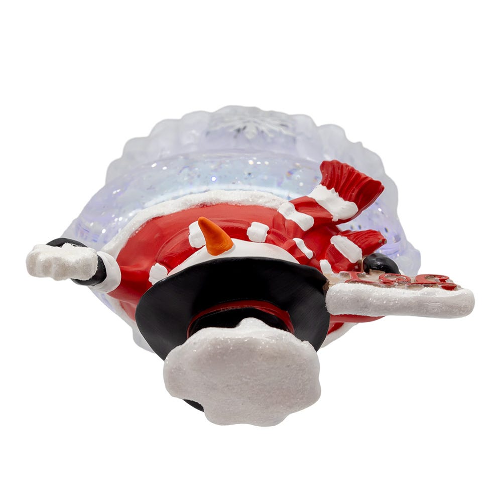 Kurt Adler 9.25-Inch Battery Operated USB Christmas Snowman Water Globe