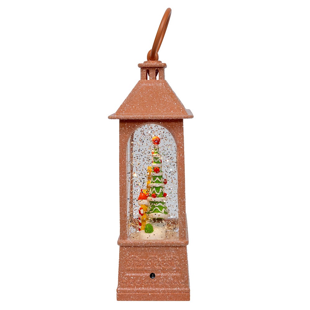 Kurt Adler 8.37-Inch Battery-Operated USB LED Lighted Gingerbread Water Lantern