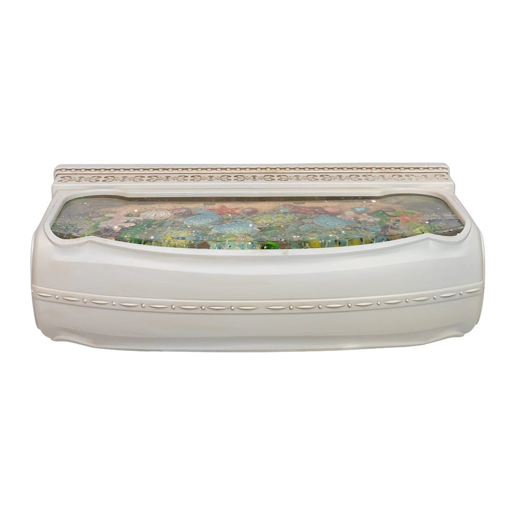 Kurt Adler 6-Inch Battery Operated USB LED Lighted Marine Scene Water Lantern